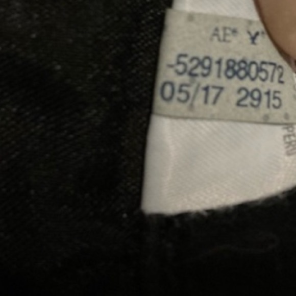 American Eagle Skinny Distressed Black Jeggings Size Zero 0 - Picture 14 of 16